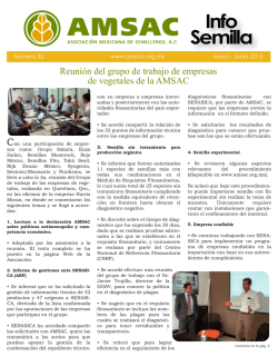 Info Semilla - Asociación Mexicana de Semilleros AMSAC