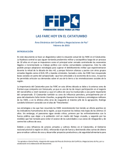 LAS FARC HOY EN EL CATATUMBO