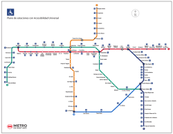 Plano de estaciones con Accesibilidad Universal