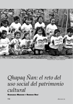 Qhapaq Ñan: el reto del uso social del patrimonio cultural