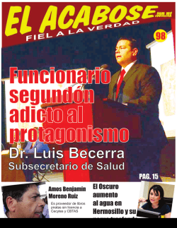 SEGUNDA QUINCENA DE NOVIEMBRE DEL