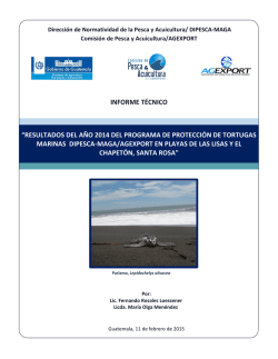 Informe 2014 - Comisión de Pesca y Acuicultura