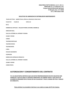 AUTORIZACION Y CONSENTIMIENTO DEL CONTRATO