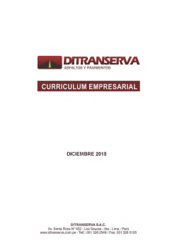 curriculum empresarial agosto 2015