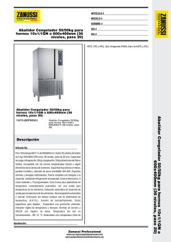 Abatidor Congelador 50/50kg para hornos 10x1/1GN o