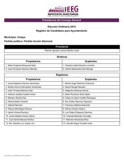 Presidencia del Consejo General Municipio: Celaya Partido político