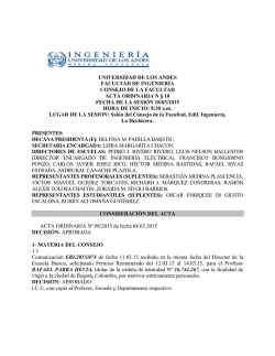 universidad de los andes facultad de ingenier&iacute;a consejo de la