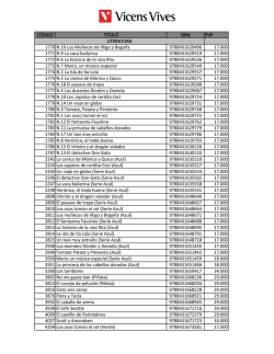 Lista de precios - Editorial Vicens Vives