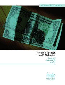 Riesgos fiscales en El Salvador - Repositorio Institucional FUNDE