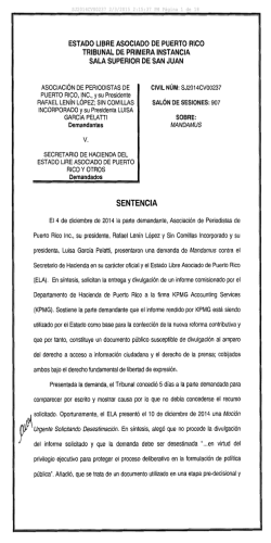 SENTENCIA - Sin Comillas | Negocios en Puerto Rico