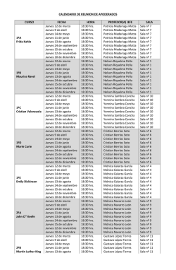 Calendario de Reuniones