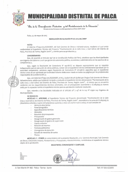 MUNICIPAliDAD DISTRITAl DEPAlCA
