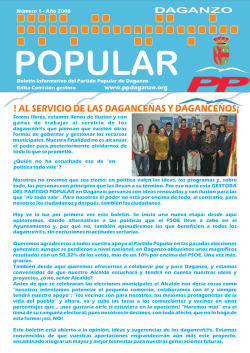 ! AL SERVICIO DE LAS DAGANCEÑAS Y DAGANCEÑOS¡