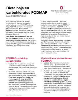 Low FODMAP Diet - Pages - Patient Education
