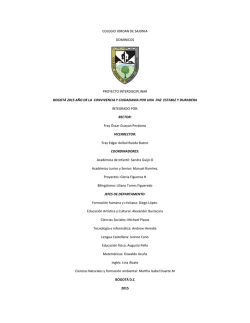 Descripción de nuestros Proyectos interdisciplinarios