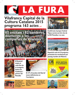 Vilafranca Capital de la Cultura Catalana 2015 programa