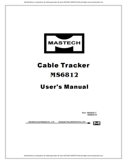 Identificadores y probadores de cables generador de tonos MS