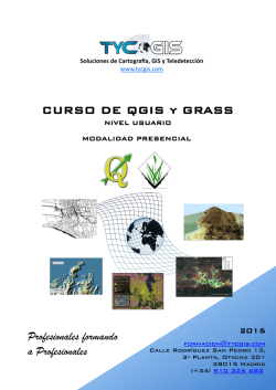 CURSO DE QGIS y GRASS