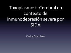 Toxoplasmosis Cerebral- Carlos Grau Polo, 1385