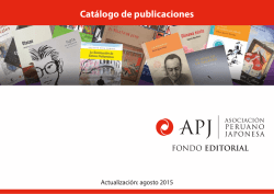 Colección “Premio José Watanabe Varas”