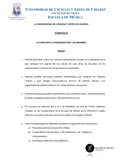 Convocatoria concurso latinoamericano 2015 - Inicio