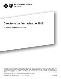 Pharmacy Directory (PDP) - Blue Cross and Blue Shield of Texas