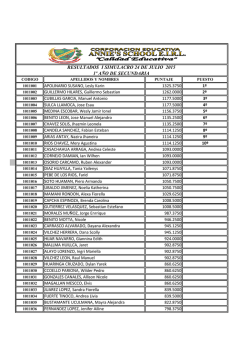 resultados i simulacro 24 de julio 2015 1º año de secundaria