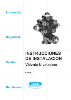 NUEVA VALVULA DE SUSPENSIÓN HALDEX Fabricada en