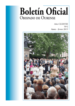 Bolet&iacute;n Oficial del Obispado de Ourense