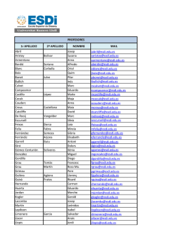 1r APELLIDO 2º APELLIDO NOMBRE MAIL Abril Josep jabril@esdi