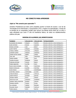 nomina de alumnos beneficiados