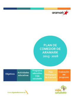 PLAN DE COMEDOR DE ARAMARK 2015