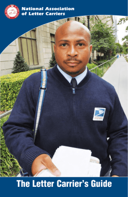 The Letter Carrier`s Guide - National Association of Letter Carriers