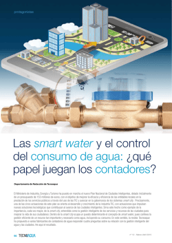 Las smart water y el control del consumo de agua