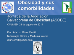 Obesidad y sus comorbilidades - Medicina Interna de El Salvador