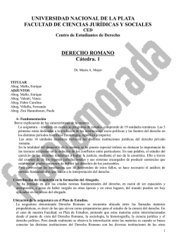 programa cátedra i - Franja Morada Derecho UNLP