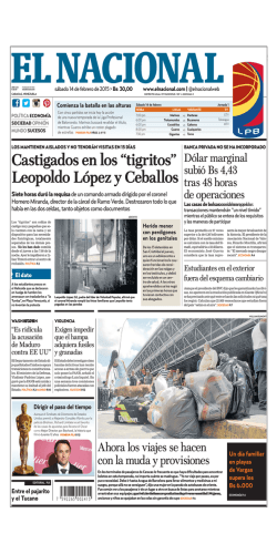 Castigados en los “tigritos” Leopoldo López y Ceballos