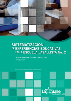 Sistematización de Experiencias Educativas en la Escuela