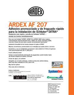 ARDEX AF 207™ - ARDEX Americas