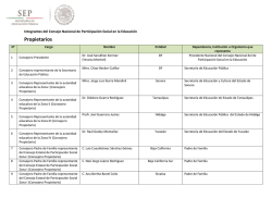 Propietarios - Consejos Escolares de Participación Social