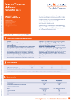 Informe Trimestral del tercer trimestre 2015