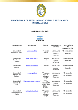 Universidades de Convenio - Universidad Católica Boliviana