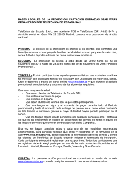 BASES LEGALES DE LA PROMOCIÓN