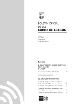 BOCA n°1 - Cortes de Aragón
