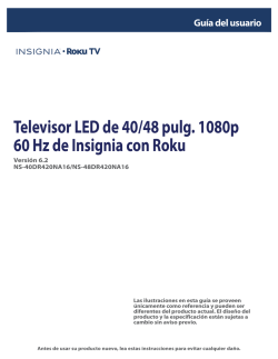 Televisor LED de 40/48 pulg. 1080p 60 Hz de Insignia con Roku