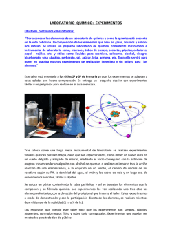 Dossier Explicativo Laboratorio de Quimica