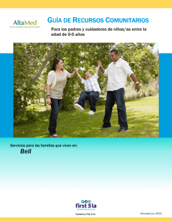 GUÍA DE RECURSOS COMUNITARIOS
