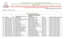 Fraccion XV – Concesiones OBRAS PUBLICAS