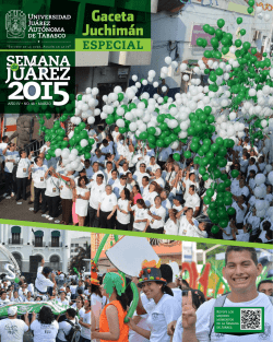 gaceta juchimán especial - semana de juárez 2015