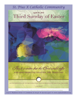 April 19 - Saint Pius X Church